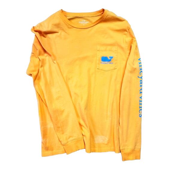 Vinyard Vines Long Sleeve orange shirt size large - Picture 1 of 4